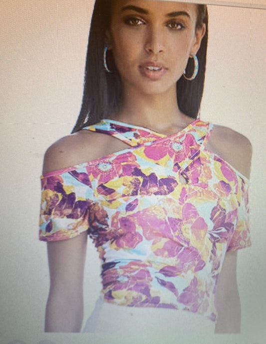 Flower off Shoulder Blouse