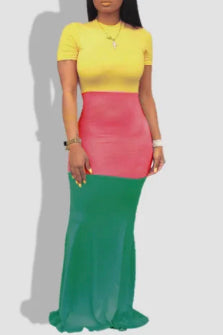 Touch of color dress