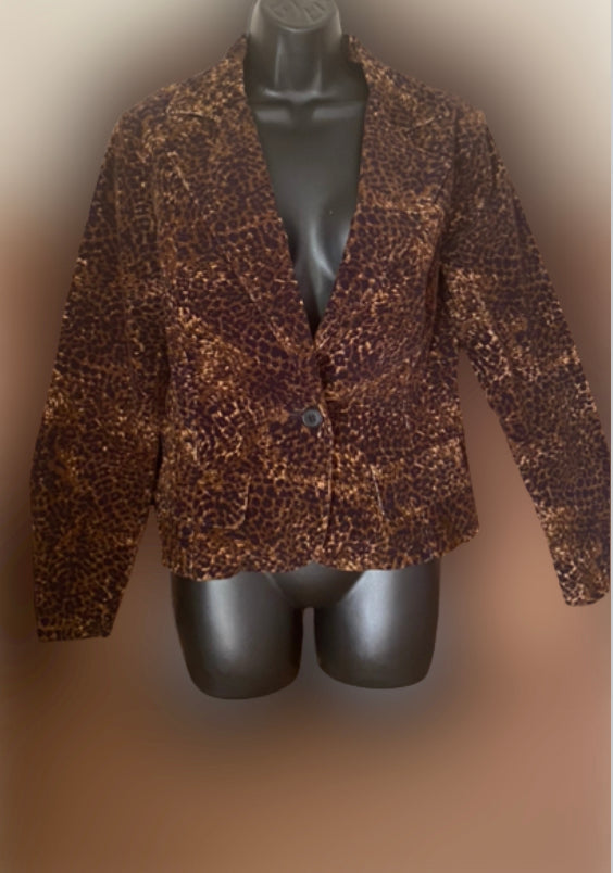 Leopard Blazer