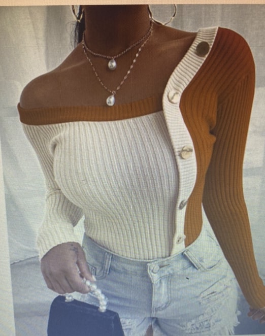 Long Sleeve Sweater Blouse